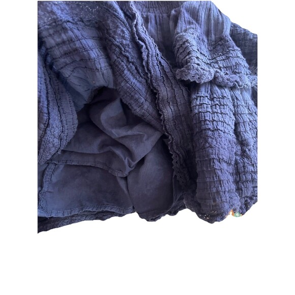 Aerie Women's Medium Tie Dye Blue Tiered Rock N Ruffle Skirt - Picture 4 of 8